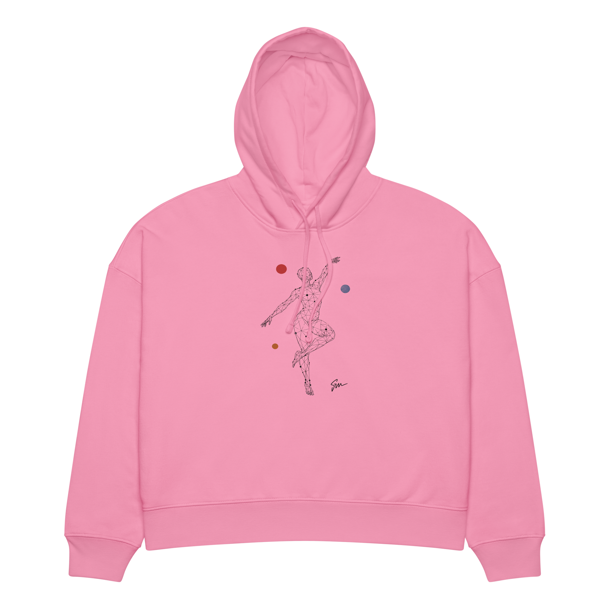 Linea Dance Hoodie featuring a logo, relaxed fit, and double-layered hood.