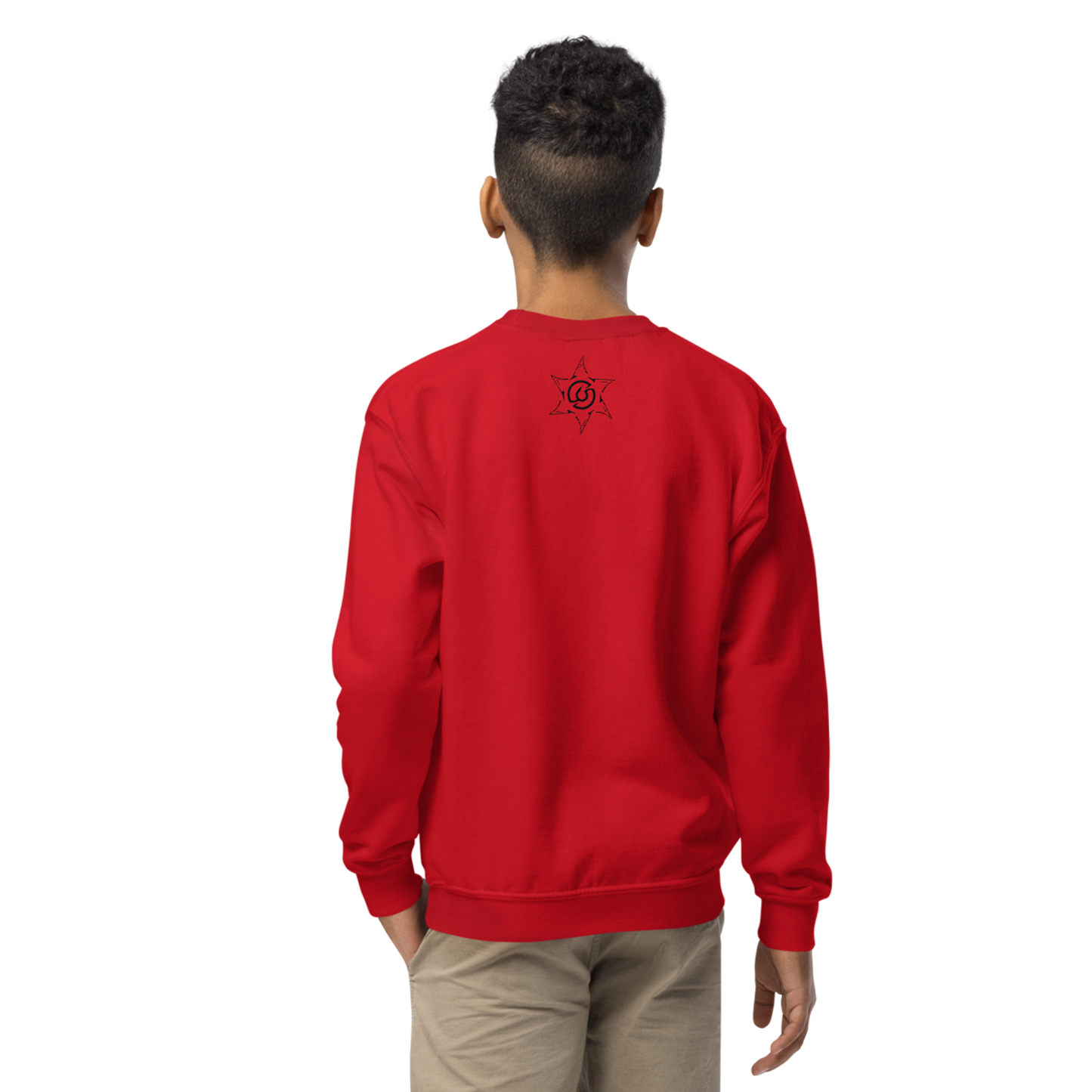 Silent Hoppin Sweatshirt, cozy fleece with durable stitching, ideal for active kids.